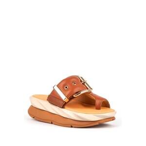 NEW 4CCCCEES women's mellow glow sandals in brown